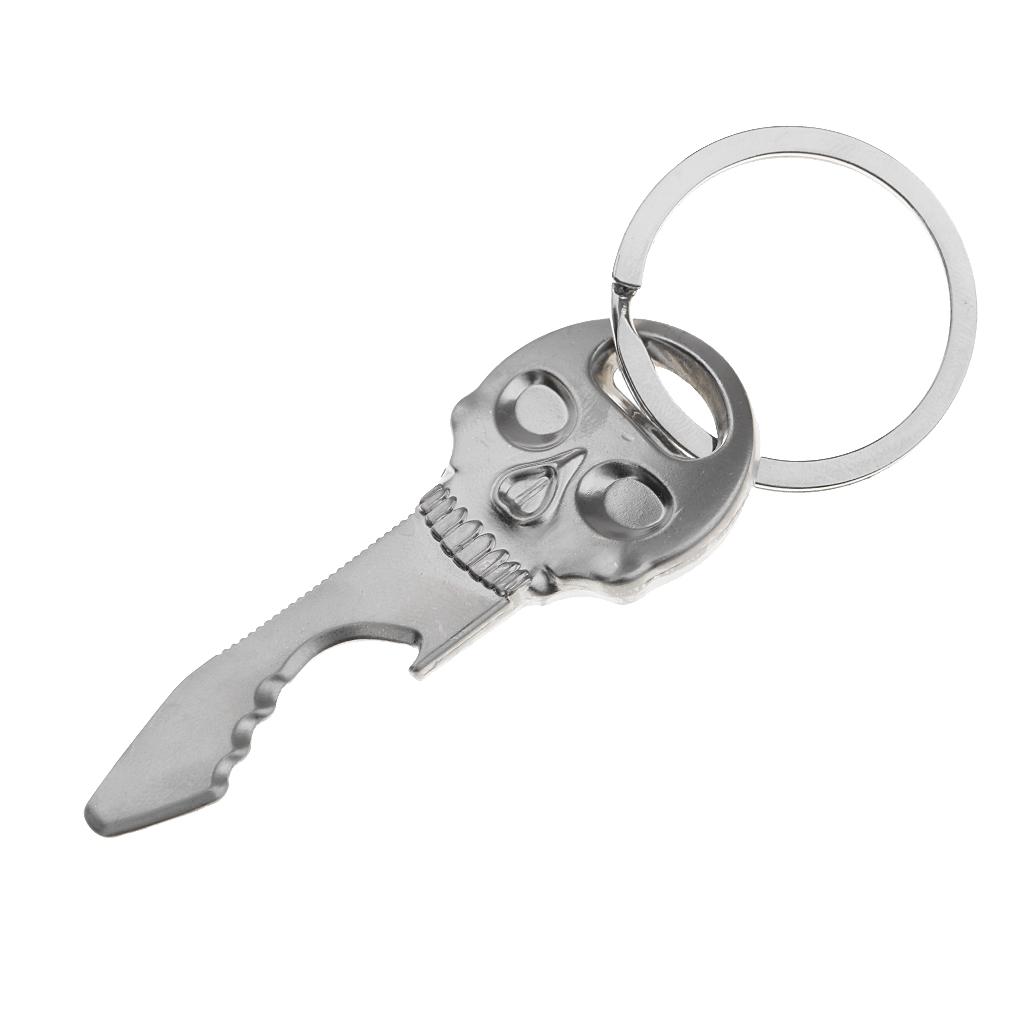 Skull Mask Key Chains Men Keyring Multi-function Bottle Opener Keychain
