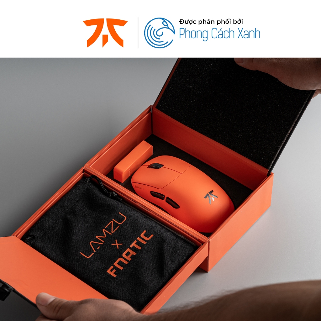 Chuột không dây siêu nhẹ Fnatic x Lamzu Thorn 4K Special Edition - Hỗ trợ tối đa 8KHz - Hàng Chính Hãng