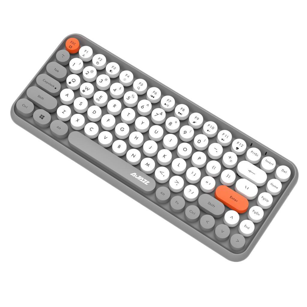 84 Key Wireless Bluetooth Lightless Keyboard for PC Laptop Tablet Yellow