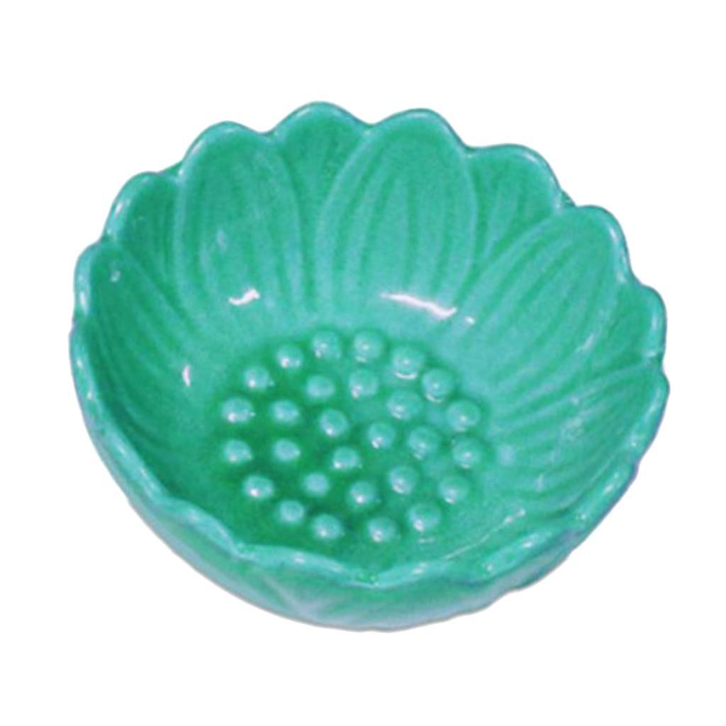 2 Pcs Replacement Ceramic Dish for Lamp Tart Oil Warmer Round 3.7" Blue