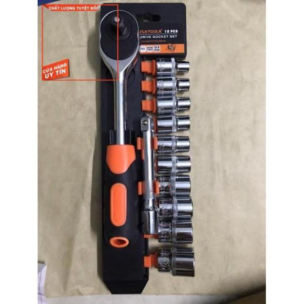 Bộ khẩu mở xiết ốc tool 1/2 12 chi tiết