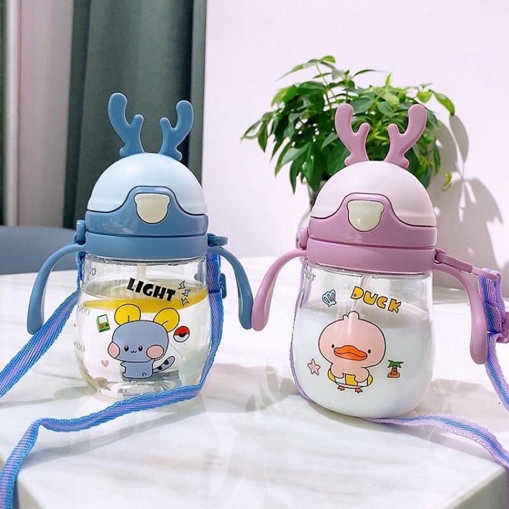 Bình Nước Cao Cấp Nắp Sừng Hươu Có Van Chống Sặc
