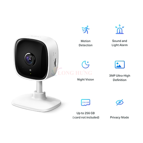 Camera trong nhà TP-Link Tapo Pan/Tilt Home Security Wifi 3MP 2K C110 - Hàng chính hãng