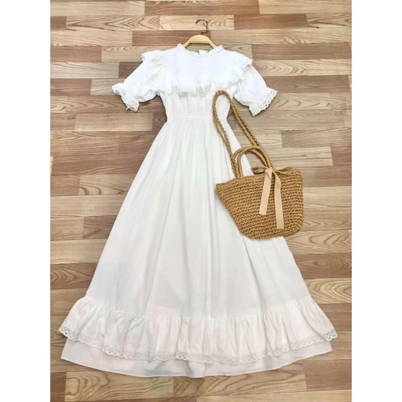 Váy trắng công chúa Vintage ( ảnh thật )