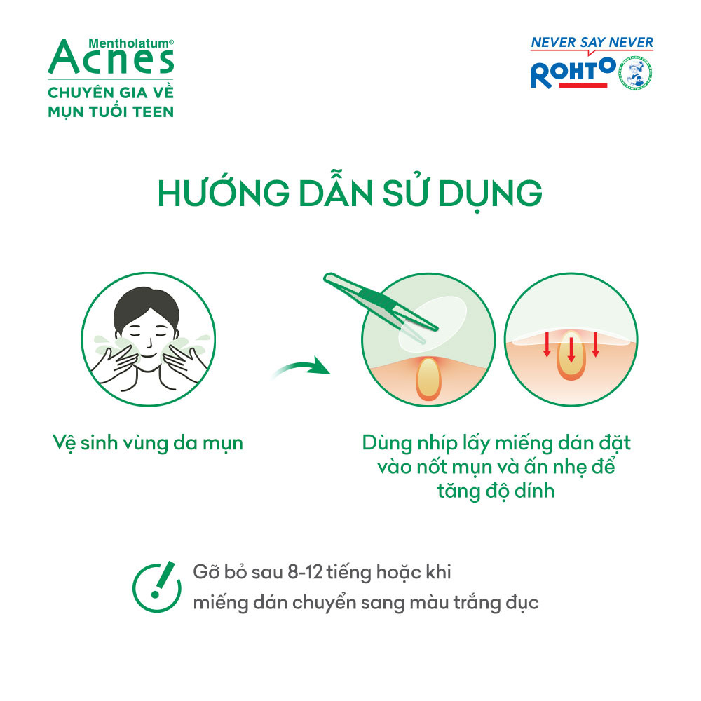 Miếng dán mụn Acnes Clear Patch (24 miếng)