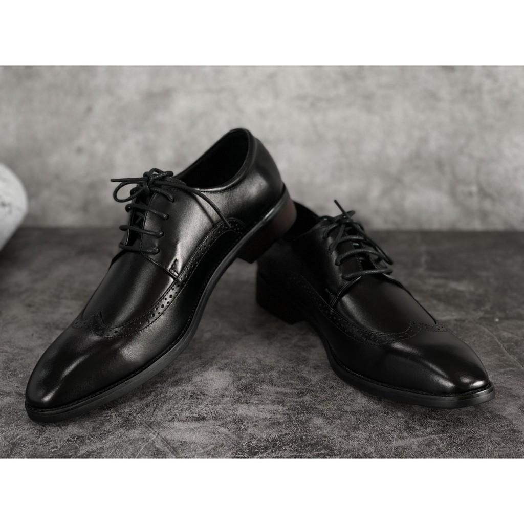 Giầy da Nam cao cấp giày buộc dây chuẩn giày nam đẹp kiểu giày tây công sở HS78 chuẩn hàng Việt Nam xuất xịn
