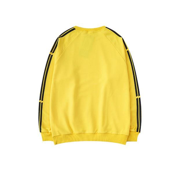 Áo sweater vàng sọc đen unisex - ẢNH THẬT