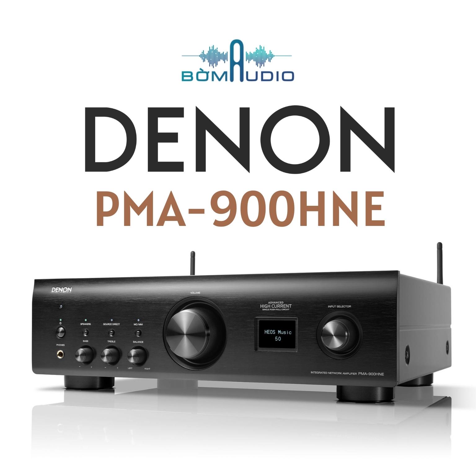 DENON PMA-900HNE | Ampli Nhạc Số Chuẩn HI-RES_85W/Kênh - DAC 24bit/192kHz - Mạch Class A/B - Công Nghệ Advanced HC Single Push-Pull Circuit - Tích Hợp WIFI/Bluetooth/Airplay/HEOS - Nghe Đa Phòng_Stream Nhạc Số: Spotify, TIDAL | Hàng Chính Hãng _ Mới 100