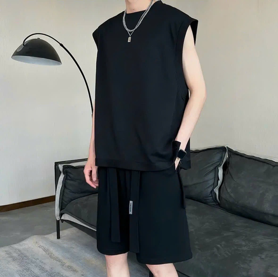 Bộ TANKTOP Ba Lỗ Unisex Chất Xốp Tổ Ong Cao Cấp vừa cập bến ạ
