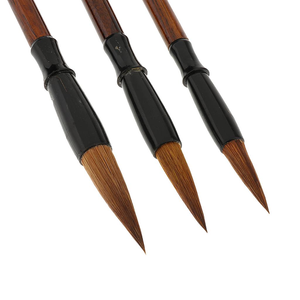 2x3 x Chinese Calligraphy Brushes Wolf Hair Brushes Drawing Brushes L/M/S Size