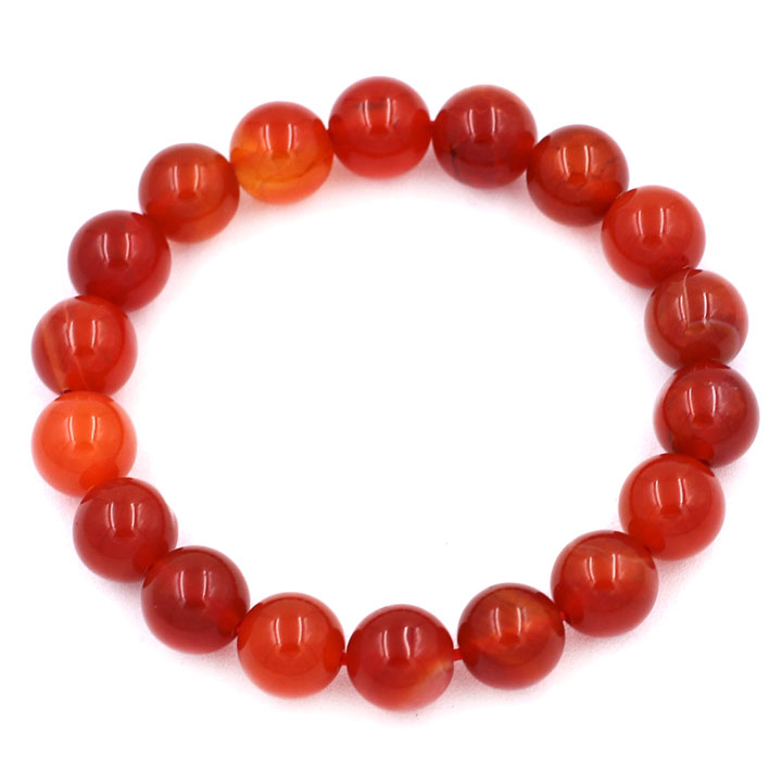 Vòng Tay Chuỗi Hạt Mã Não Cam 8 Ly - Vòng Size Nhỏ