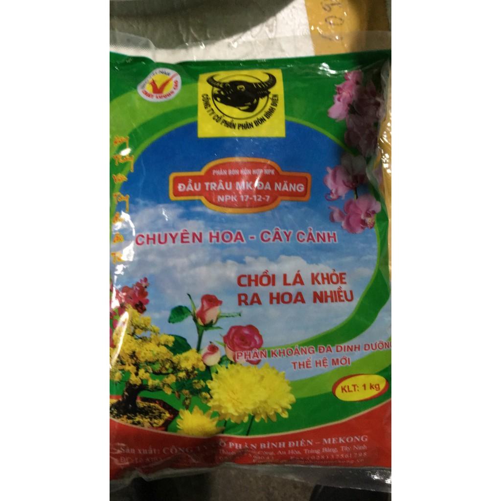 Phân bón Đầu trâu Đa Năng NPK 17-12-7 túi 1kg