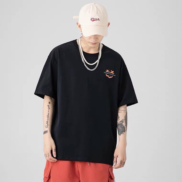Áo thun tay lỡ.Hình Mặt Cười X.X. CoolZ phông Unisex nam nữ Cotton oversize form rộng CZ071