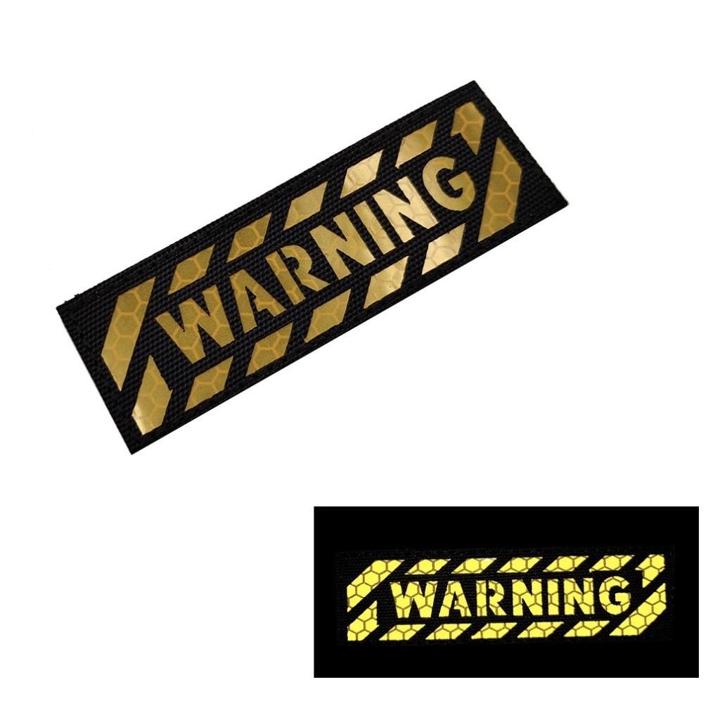 Patch_velcro cảnh báo phản quang dán quần áo_ba lô