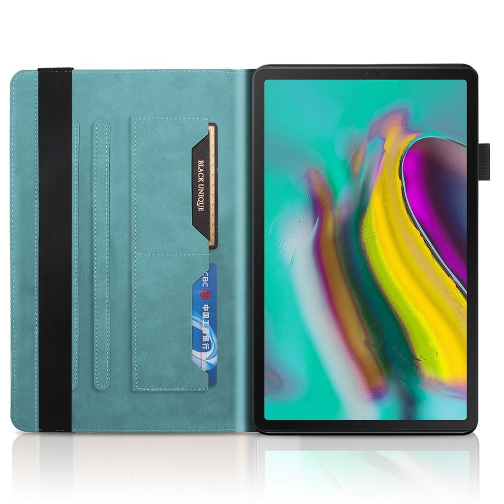 Bao da điện thoại nắp lật bằng PU silicon kèm ví cho Samsung Galaxy Tab S5e 2019 SM-T720 SM-T725
