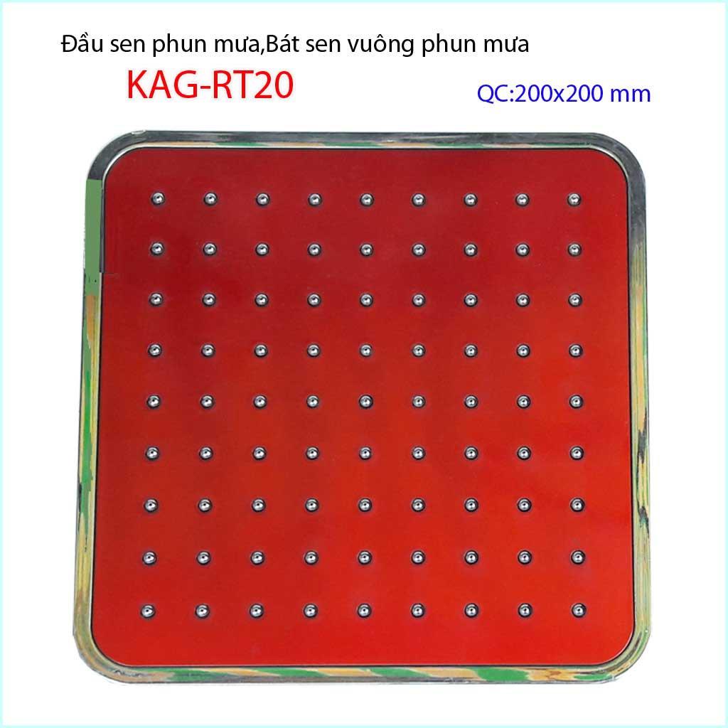 Đầu sen phun mưa, bát sen tắm phun mưa tắm đứng KAG-RT20