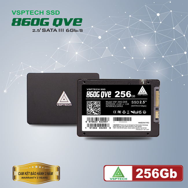 Ổ cứng SSD VSP 256GB 860G QVE - Hàng chính hãng