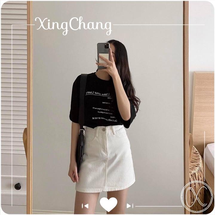Áo thun nữ trắng công sở, áo thun hè cao cấp chất mịn đẹp nữ tính in Lisery mã NXC22