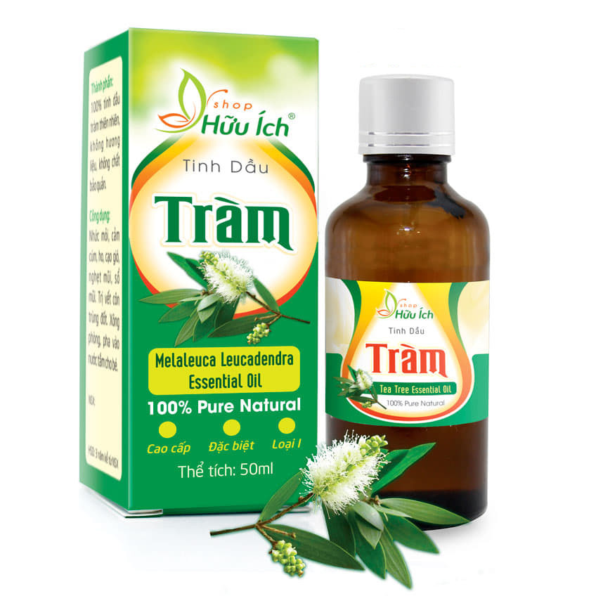 Tinh dầu tràm cao cấp 50ml phòng ngừa ho, sổ mũi cho bé