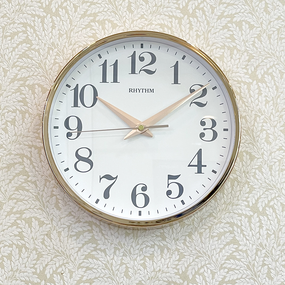 Đồng hồ Rhythm CMG606NR67- Kt 25.0 x 4.7cm, 560g. Vỏ kim loại, dùng PIN