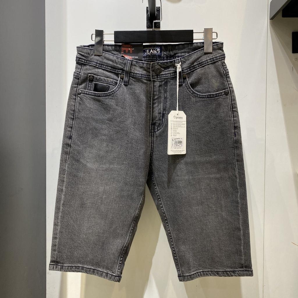 OJEANS - Quần short jeans nam màu xám 840487 - Quần soóc bò nam