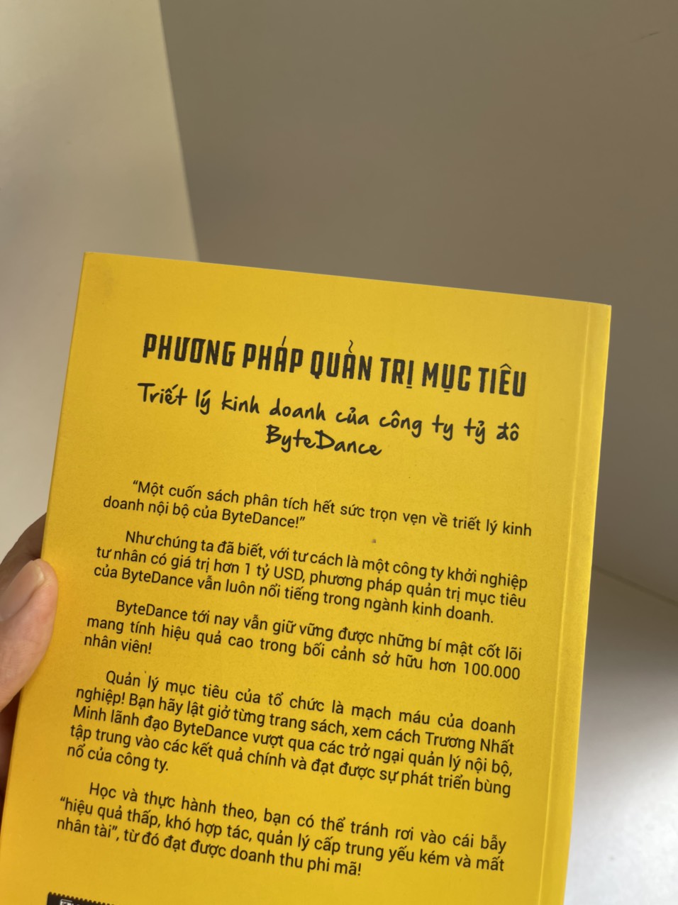 PHƯƠNG PHÁP QUẢN TRỊ MỤC TIÊU – TRIẾT LÝ KINH DOANH CỦA CÔNG TY TỶ ĐÔ BYTEDANCE - Lý Dương Lâm - Nhất Tâm dịch - Bizbooks - NXB Hồng Đức