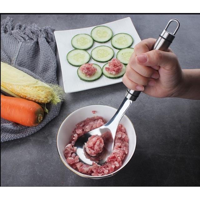Dụng cụ thìa, muỗng viên thịt inox 304