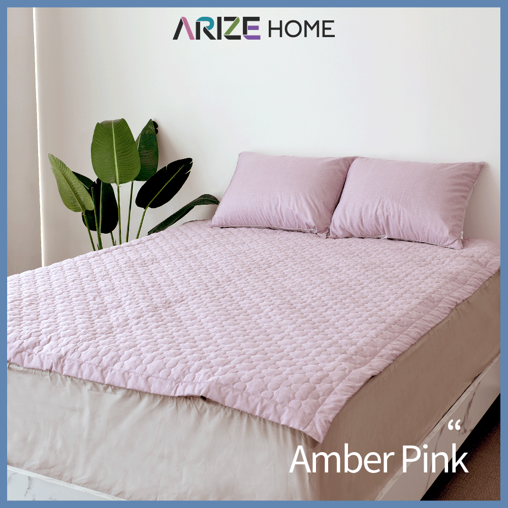 Tấm Bảo Vệ Nệm ARIZE Vải Microfiber Amber Pink Nhiều Kích Thước