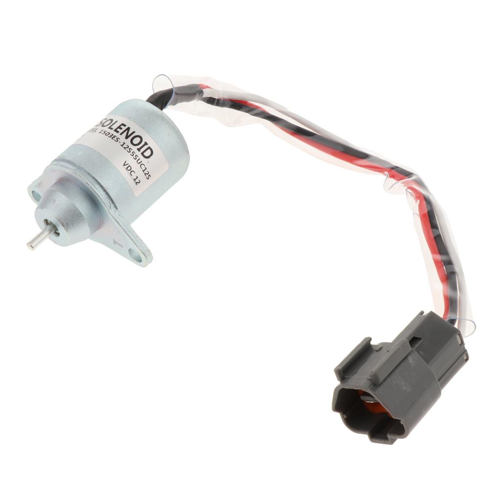 2 Pieces 1503ES-12S5SUC12S Fuel Shut Off Solenoid for Woodward Engine