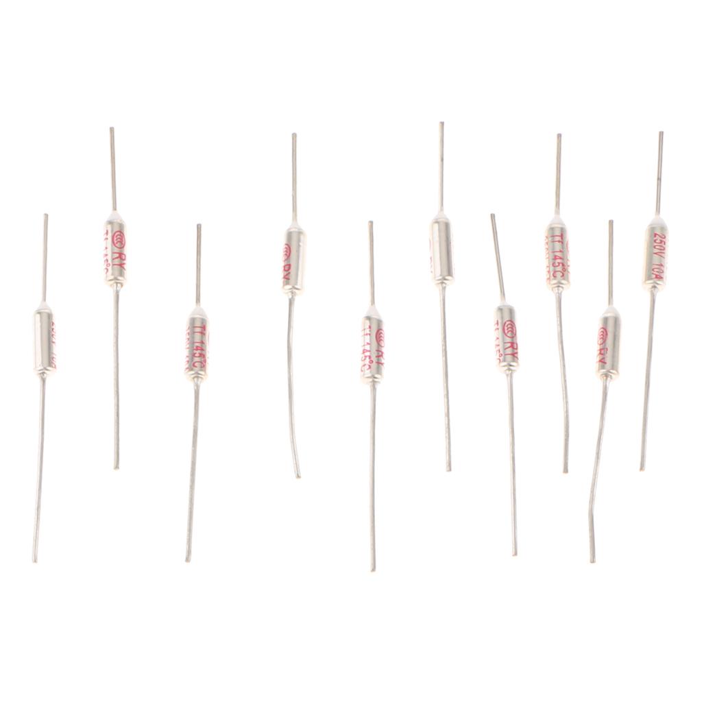 10 Miếng Cầu Chì Nhiệt Cắt TF 145C 250 V 10A