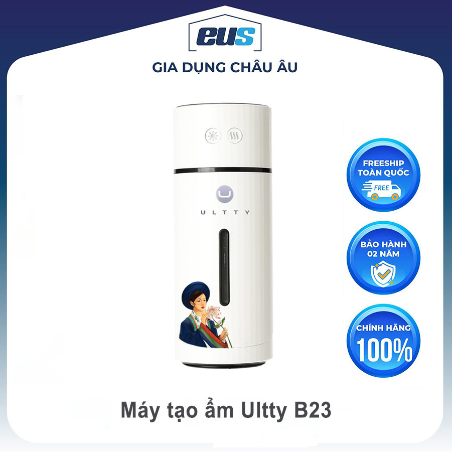 Máy tạo ẩm ULTTY B23 nhỏ gọn thích hợp để ô tô, văn phòng, phòng ngủ, tạo ẩm và làm đèn trang trí. HÀNG CHÍNH HÃNG BH 18 tháng