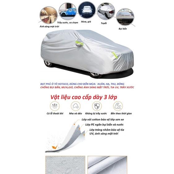 Áo trùm xe hơi-Bạt phủ ô tô, bạt che nắng xe bán tải dùng cho xe bán tải FORD RANGER, Mazda BT 50, D-MAX, NAVARA, MITSU