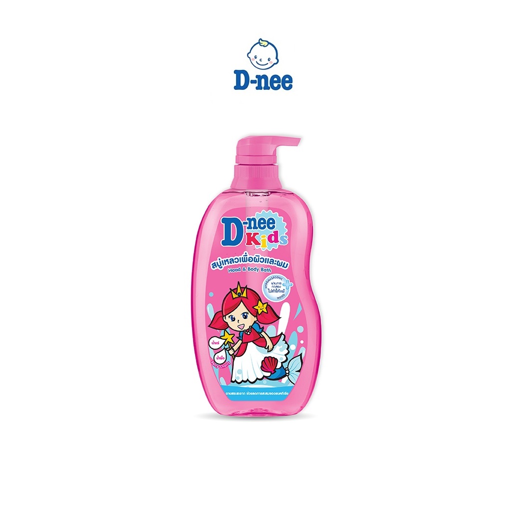 Tắm Gội Toàn Thân Kids Hồng D-Nee Dành Cho Bé Trên 3 Tuổi (400ml)