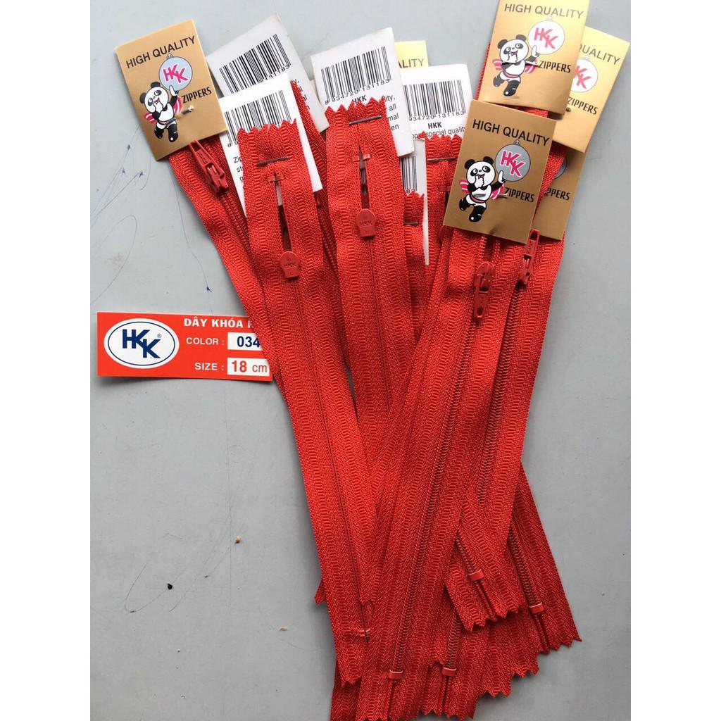 1 lố 12 sợi dây kéo khóa quần tây HKK dài 18CM sử dụng làm dây kéo khóa cho quần tây ...