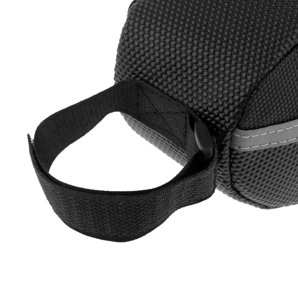 Waterproof Bike Seat Bag, Mountain Road MTB Bicycle Under Seat Pouch Repair Tool Storage Bag Cycling Pouch with Reflective Strip Cycling Accessories