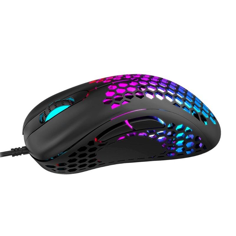 Chuột Chơi Game 6 Nút Bấm Có Đèn Led Màu Rgb M65