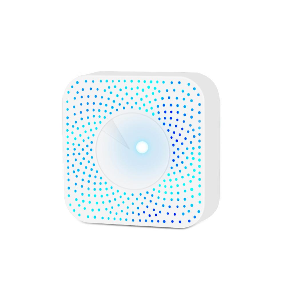 Tuya WiFi Intelligent Air Quality Monitor 6-in-1 Air Housekeeper PM2.5/Formaldehyde/VOC/CO2/Temperature/Humidity Detector Compatible with Alexa Google Home for Home Office