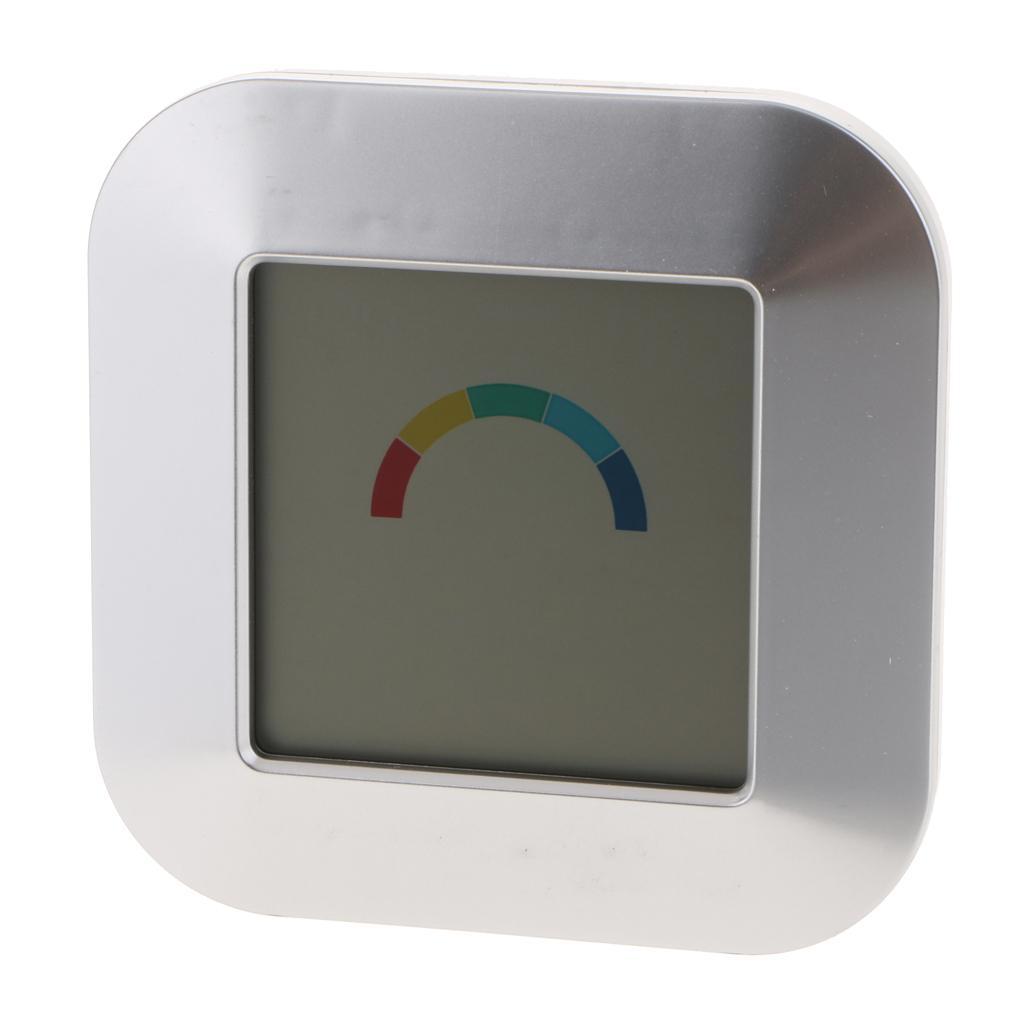Indoor Thermometer Hygrometer Electronic Touch Type Weather Clock Indicator