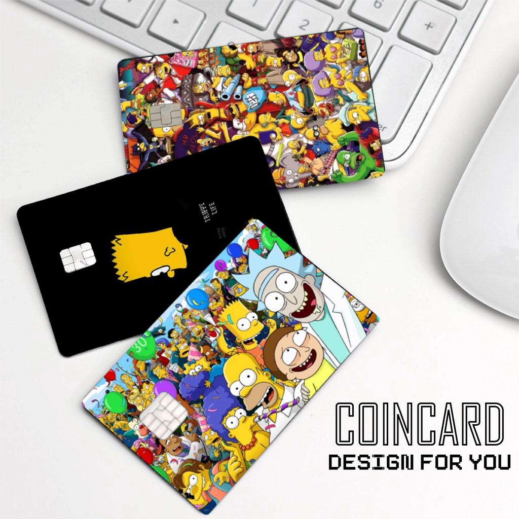 Sticker dán Thẻ ATM, Debit ,Thẻ Từ, Thẻ Chung Cư hình SIMPSONS comic