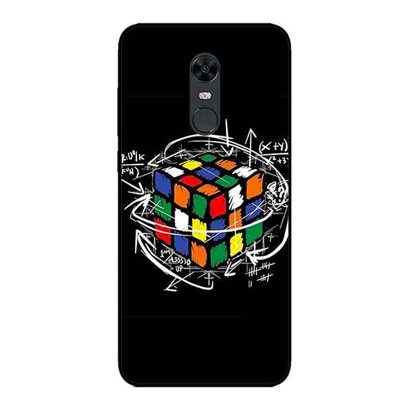 Ốp Lưng in cho Xiaomi Redmi 5 Mẫu Rubik Toán Học - Hàng Chính Hãng