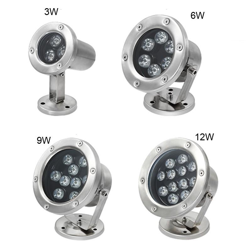Đèn LED âm nước 9W đổi màu