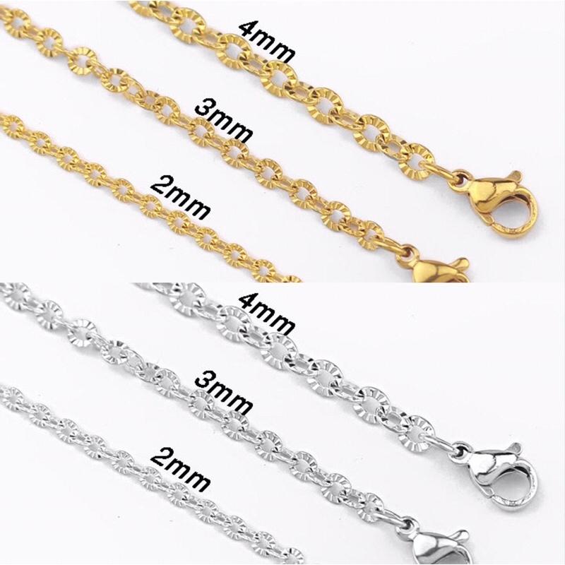 Dây chuyền lắc tay công titan cam kết không đen không gỉ k bay màu Kami
