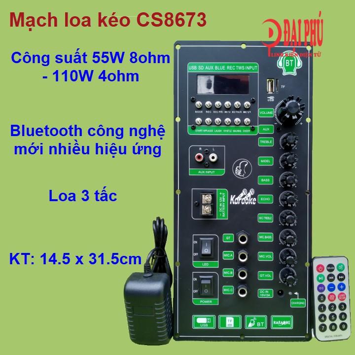 Mạch loa kéo CS8673 công suất 55W 8ohm – 110W 4ohm