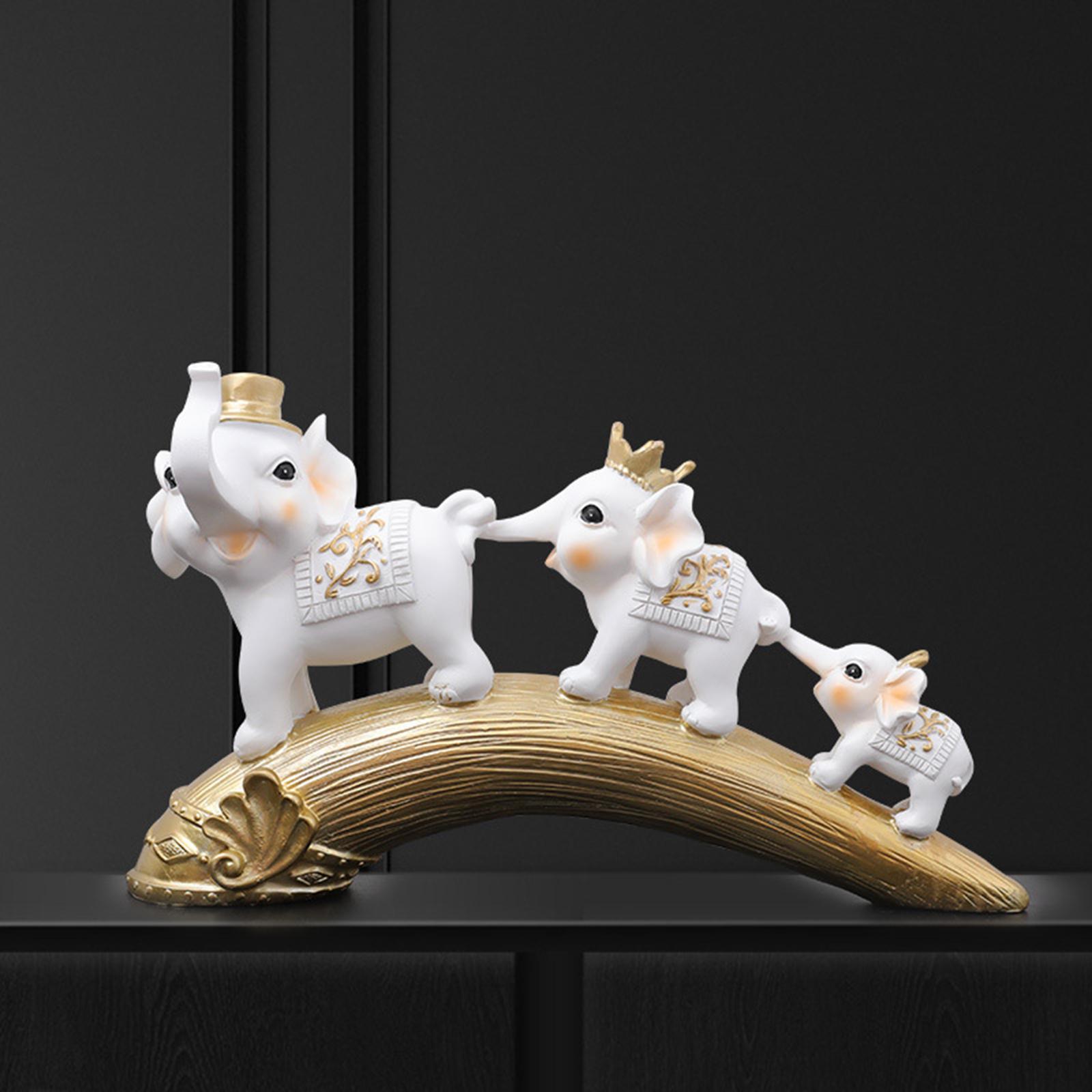 2x Animal Statue Decoration Feng Shui for Bedroom Shelf Housewarming Gifts