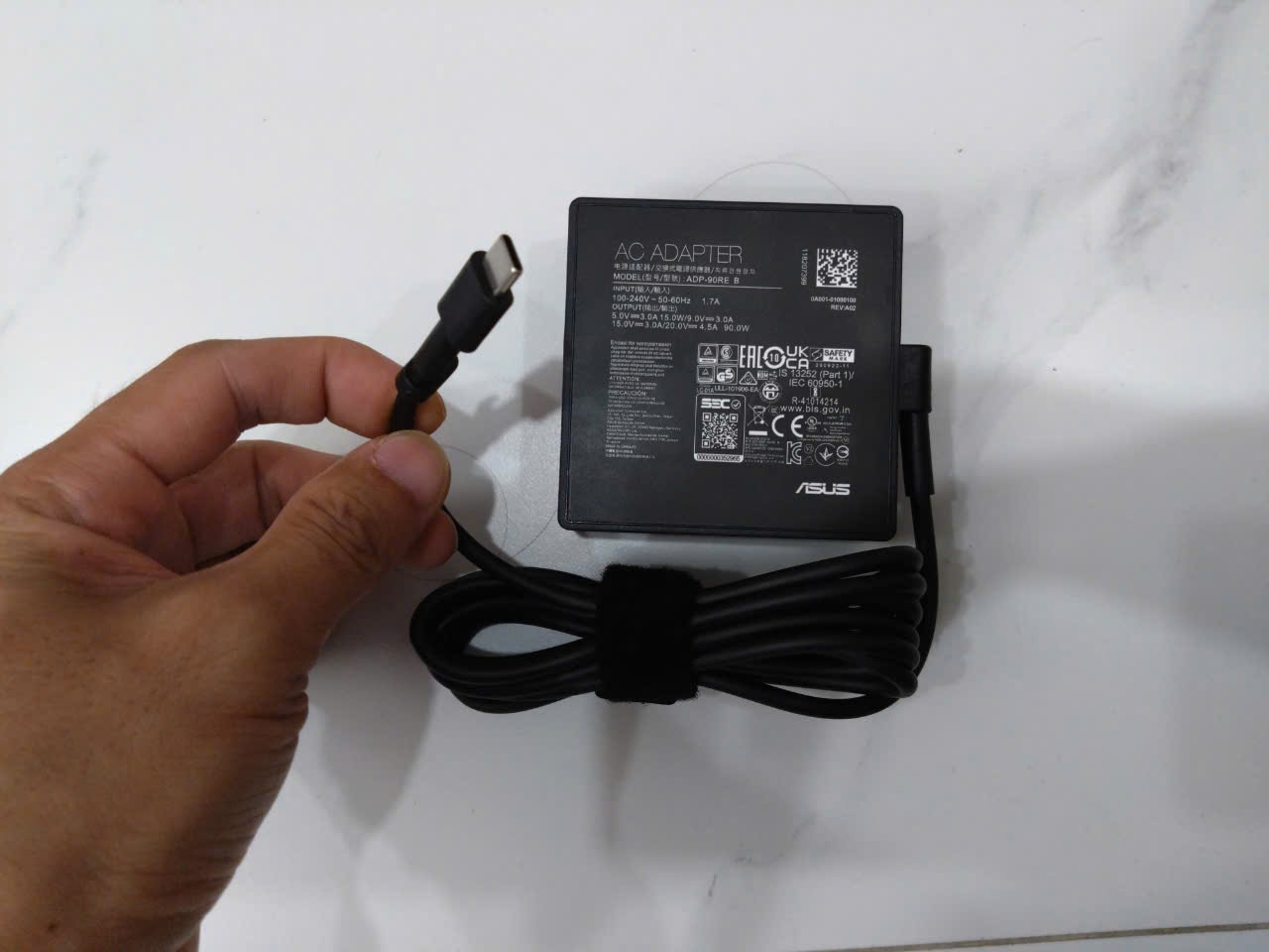 Sạc dành cho Laptop ASUS 90W USB-C Charger Type C Adapter for ASUS Vivobook M3402 M3402QA M3402RA hàng nhập khẩu.