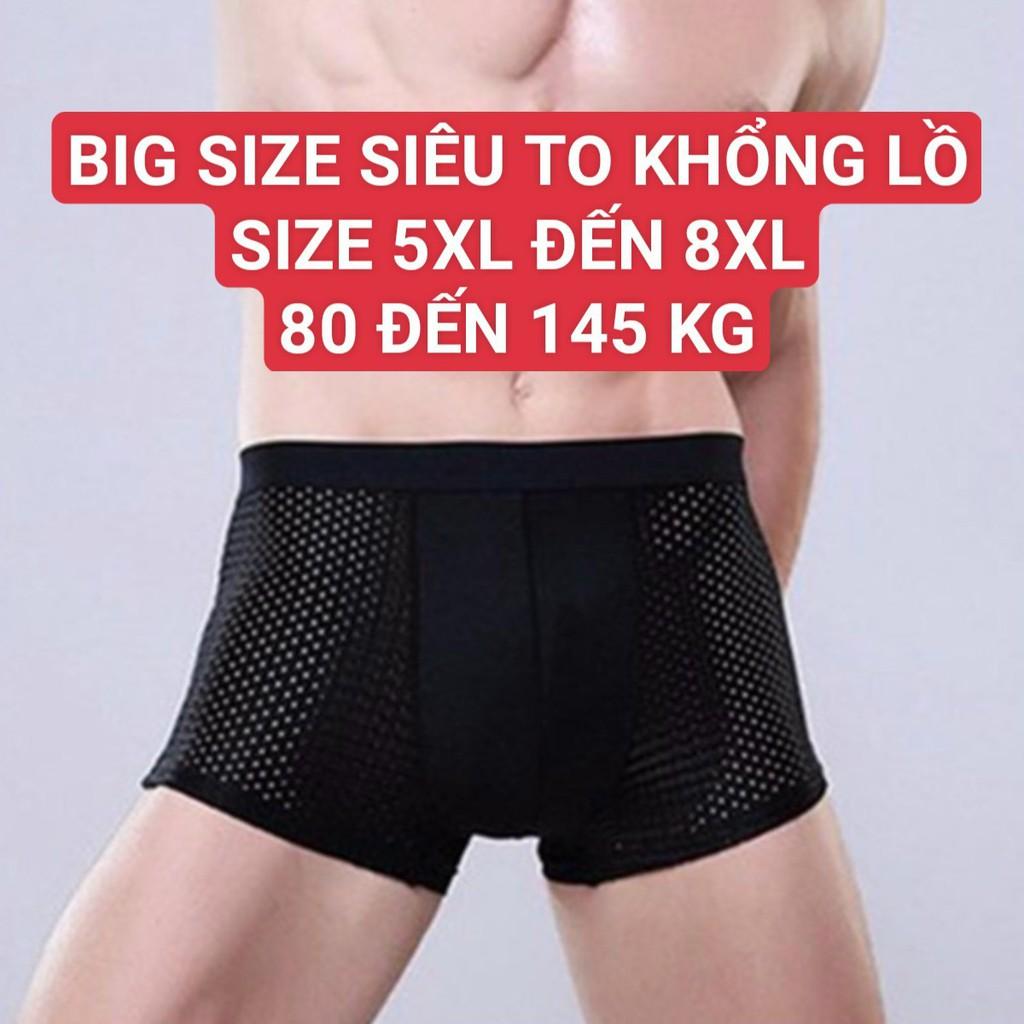 Quần sịp đùi boxer Nhật 4 chiều thông hơi cao cấp BIG SIZE SIZE LỚN thoáng khí kháng khuẩn