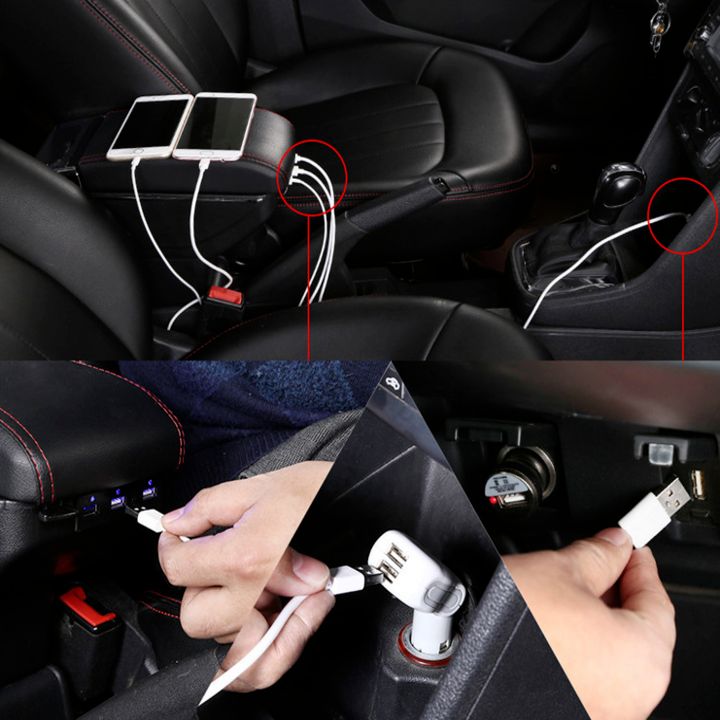 Hộp tỳ tay ô tô, xe hơi dùng cho xe Chevrolet Spark cao cấp tích hợp 7 cổng USB DUSB-SPNK , Kích thước đường kính đế ốp vào: 6.6cm, sản phẩm được làm từ Chất liệu: Nhựa ABS và da PU cao cấp