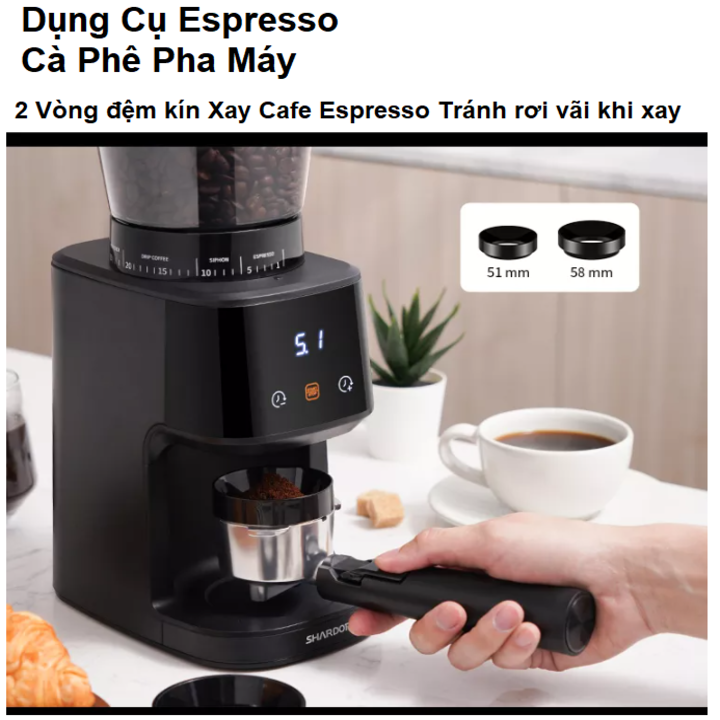 Máy xay hạt cà phê Espresso cao cấp Shardor BD-CG015 - HÀNG CHÍNH HÃNG