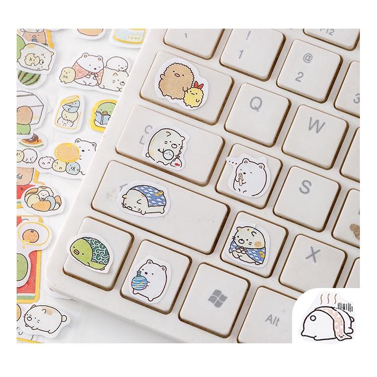 Stickers 10K - Tờ Nhãn Dán Mini Những Sinh Vật Đáng Yêu Trang Trí Polcols/ Toploader Hàn Quốc