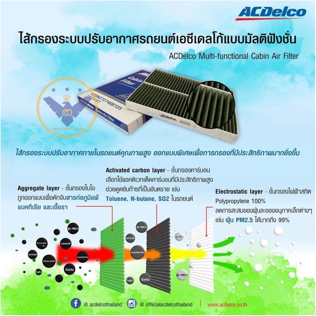 Lọc gió điều hòa, máy lạnh than hoạt tính Acdelco xe Nissan Navara nhập khẩu Thái Lan- 19373145
